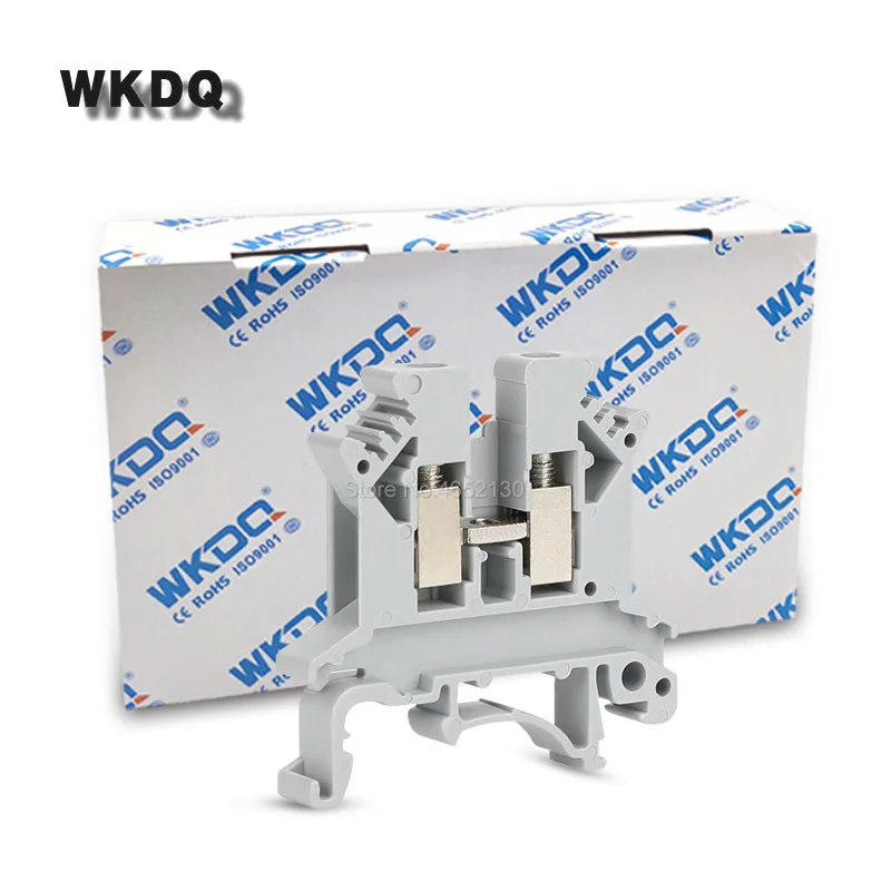 Parafuso Universal Alimentação-através de Tira Conector Elétrico Bloco de Terminais Din Ferroviário ru 100 2.5 Peças Uk2.5b Uk2.5