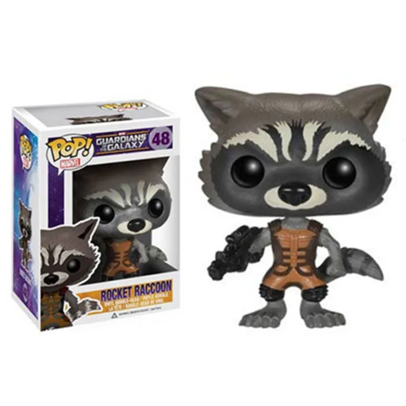 Funko Pop MARVEL Guardians of the Galaxys Rocket енот #48 Виниловая фигурка куклы игрушки|Игровые