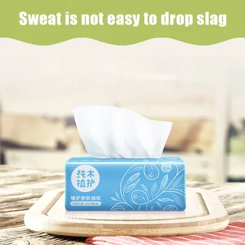 

8 Packs Disposable Facial Tissue Soft 3-Ply Soft Travel Tissues Paper Towels Eco-Friendly for Adult Baby RT99