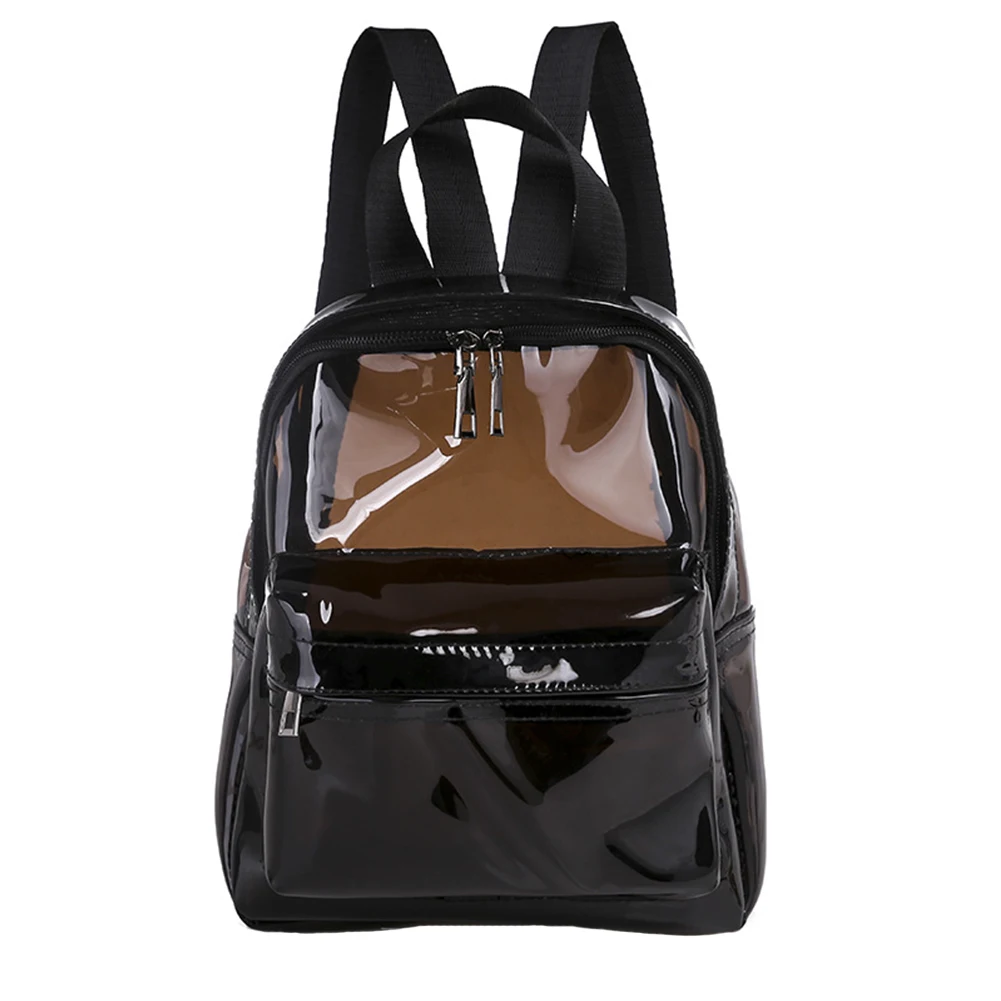 

Girls Women Backpack Storage Gift School Transparent Clear Large Capacity PVC Waterproof Shoulder Teenager Fashion Soft Solid