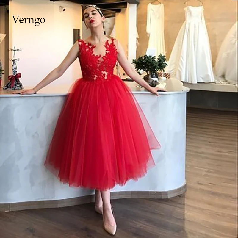 Verngo простое вечернее платье красное модное торжественное платье короткое вечернее платье для выпускного вечера вечерние Vestiti Da Sera