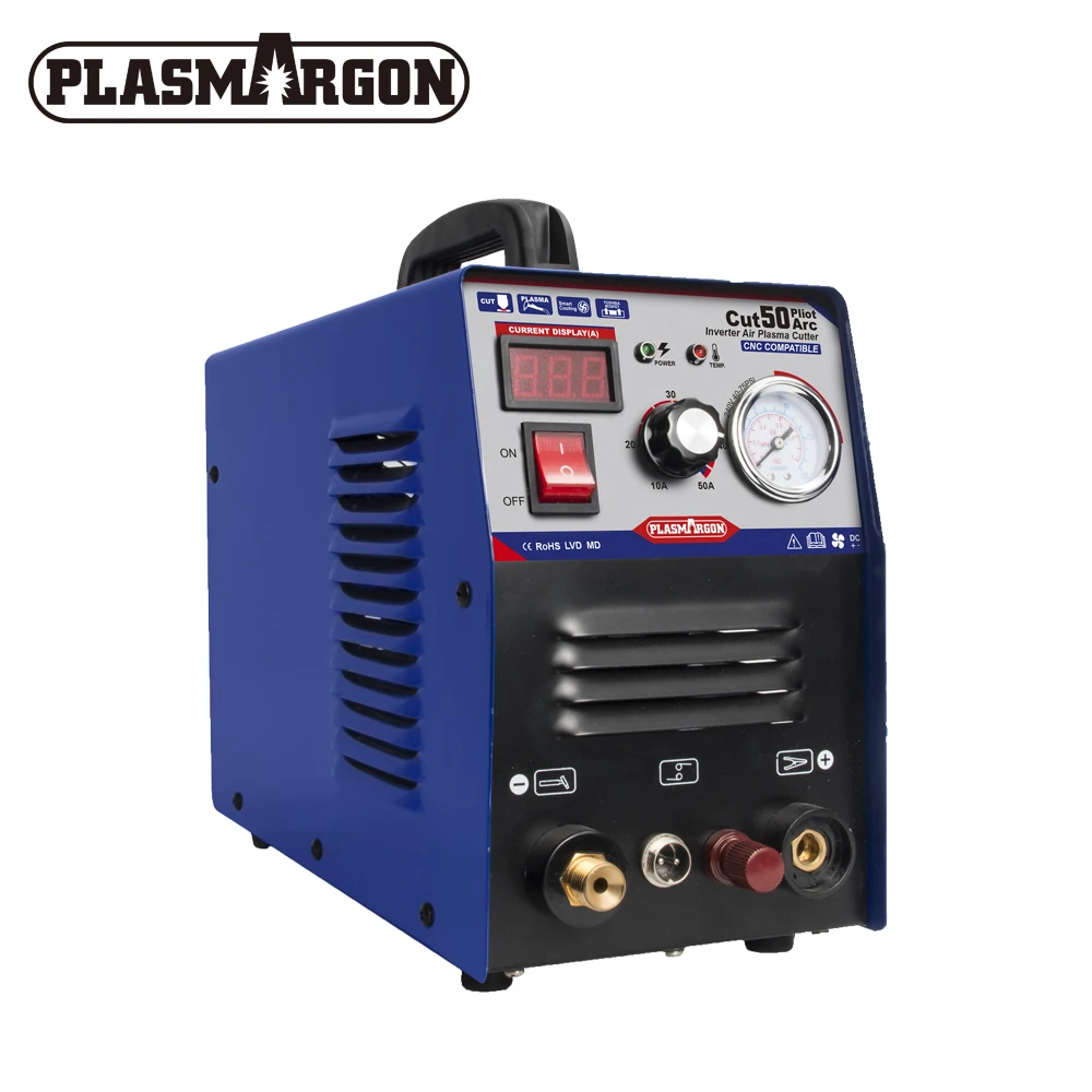 

Plasma Cutter CUT50 Pilot Arc Plasma Cutting Machine IGBT HF CNC DC Inverter Air 220V 50A for Cutting 1-16mm HIGH QUALITY