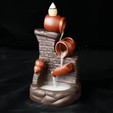 Fumaça cachoeira backflow queimador de incenso casa decoração aromaterapia incenso incenso incenso incenso criativo cerâmica retro decoração