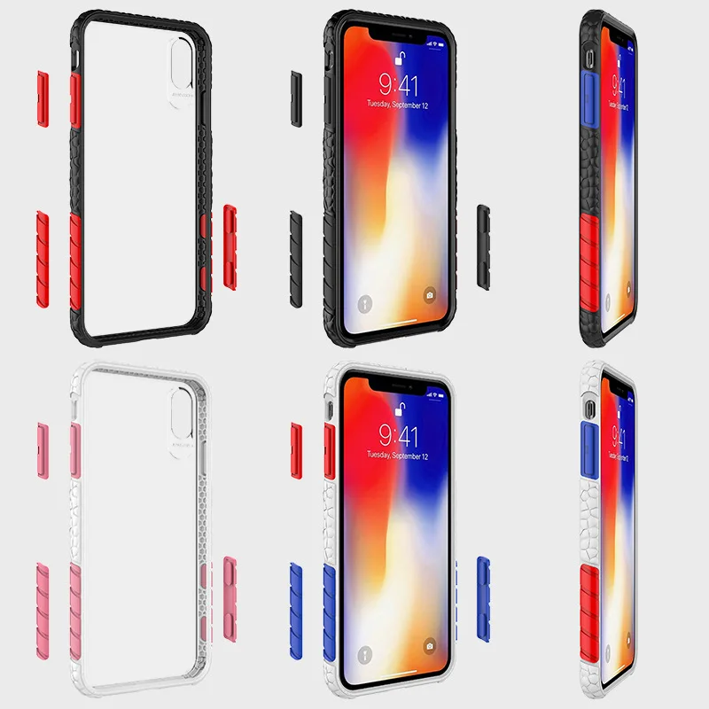 I phone case Xs Max Чехол для мобильного телефона два в одном два цвета Apple 8 Противоскользящий спортивный защитный чехол