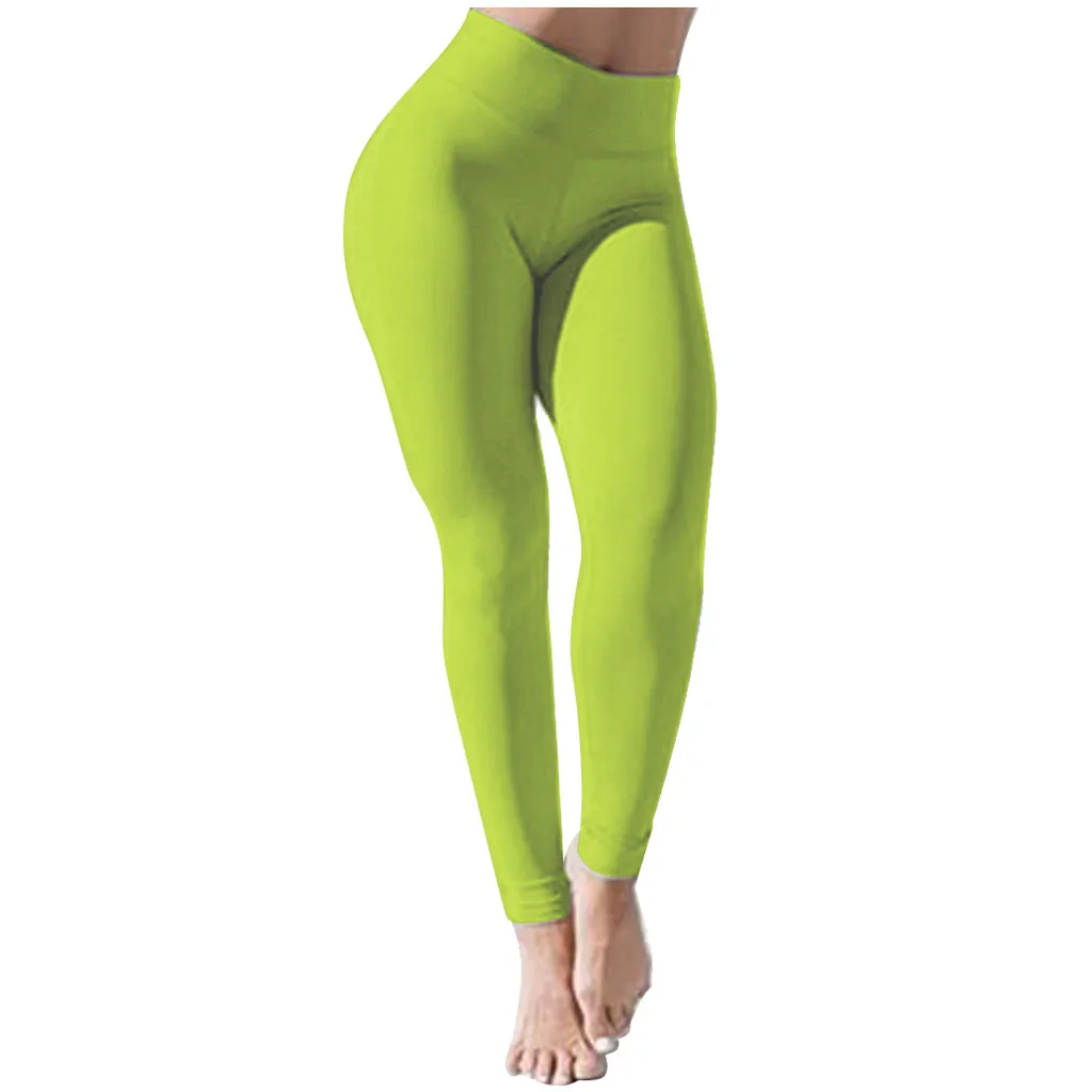 Женские мягкие однотонные Стрейчевые плиссированные штаны с высокой талией, повседневные леггинсы для фитнеса, леггинсы для тренировок