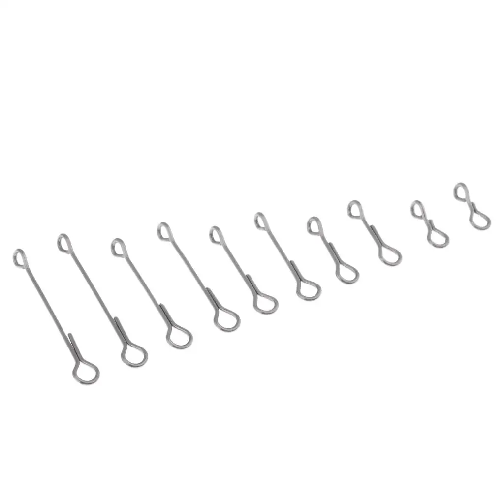 10Pcs Flymen Fishing Fish-Skull Articulated Shank 10-30mm (5 Sizes) DIY Fly Tool | Спорт и развлечения
