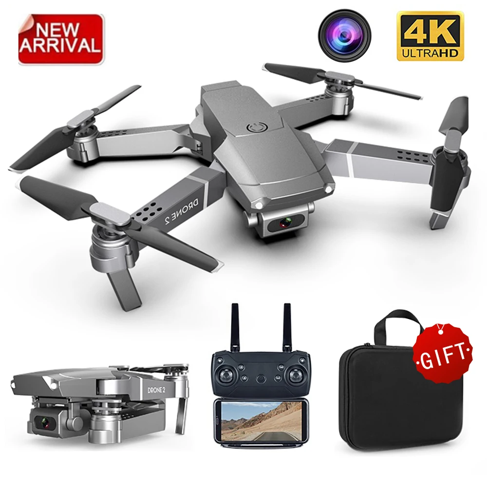 $32.58 New Mini Drone E68 Wide Angle Ultra HD 4K 1080P Camera with WIFI FPV RC Mode Portable Foldable Quad