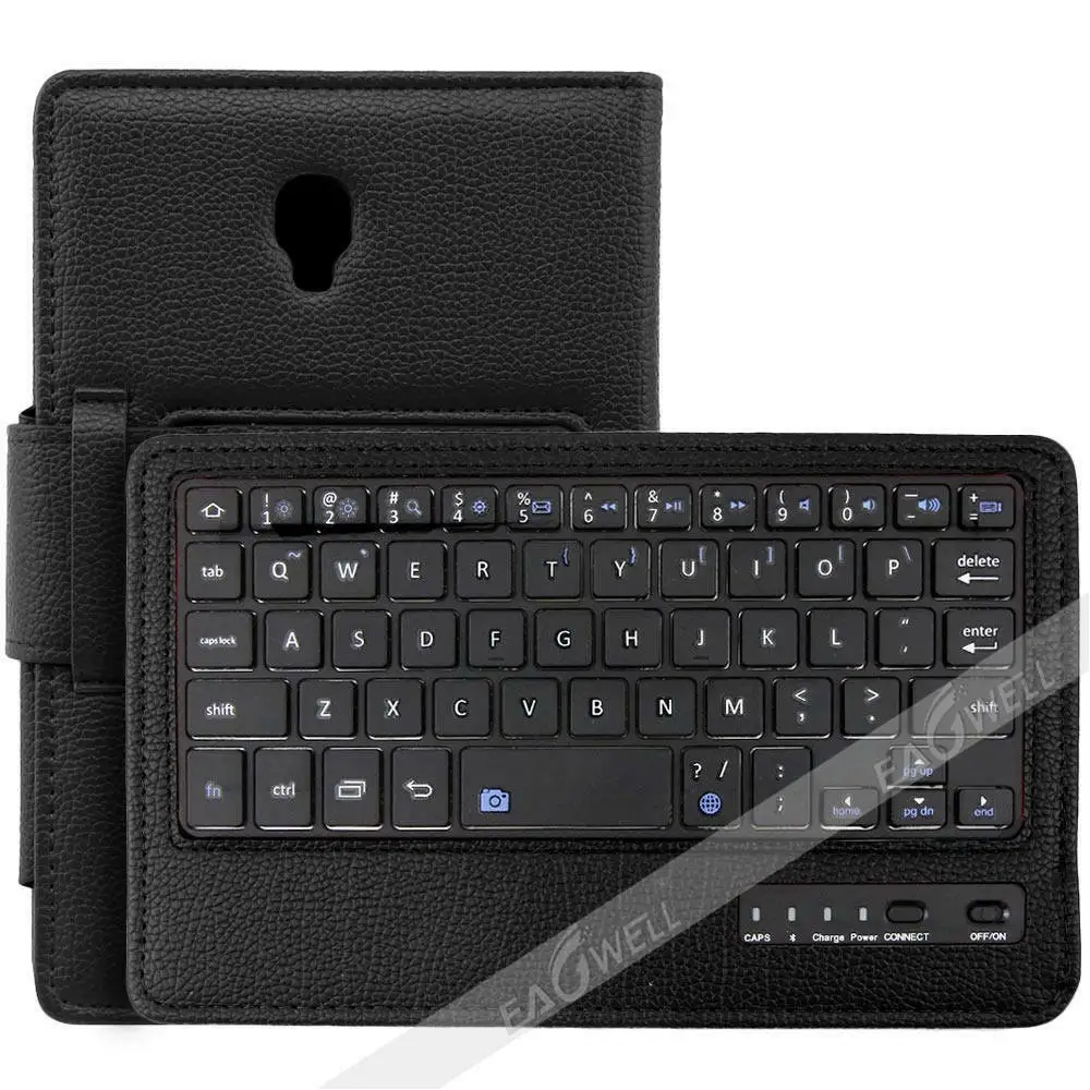 Беспроводная Bluetooth клавиатура смарт-чехол для samsung Galaxy Tab A 8,0 SM-T380 T385 чехол Litchi кожаный чехол с подставкой