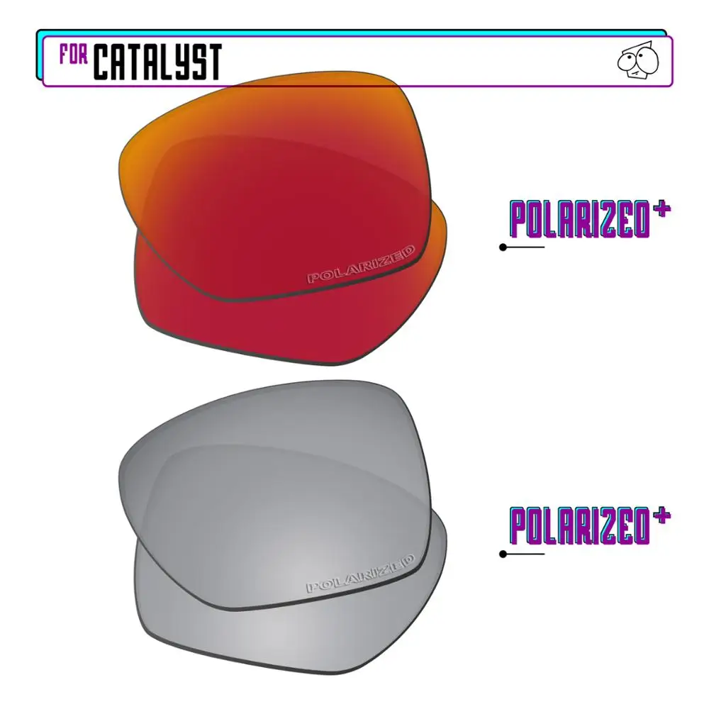 

EZReplace Polarized Replacement Lenses for - Oakley Catalyst Sunglasses - Sir P Plus-RedP Plus
