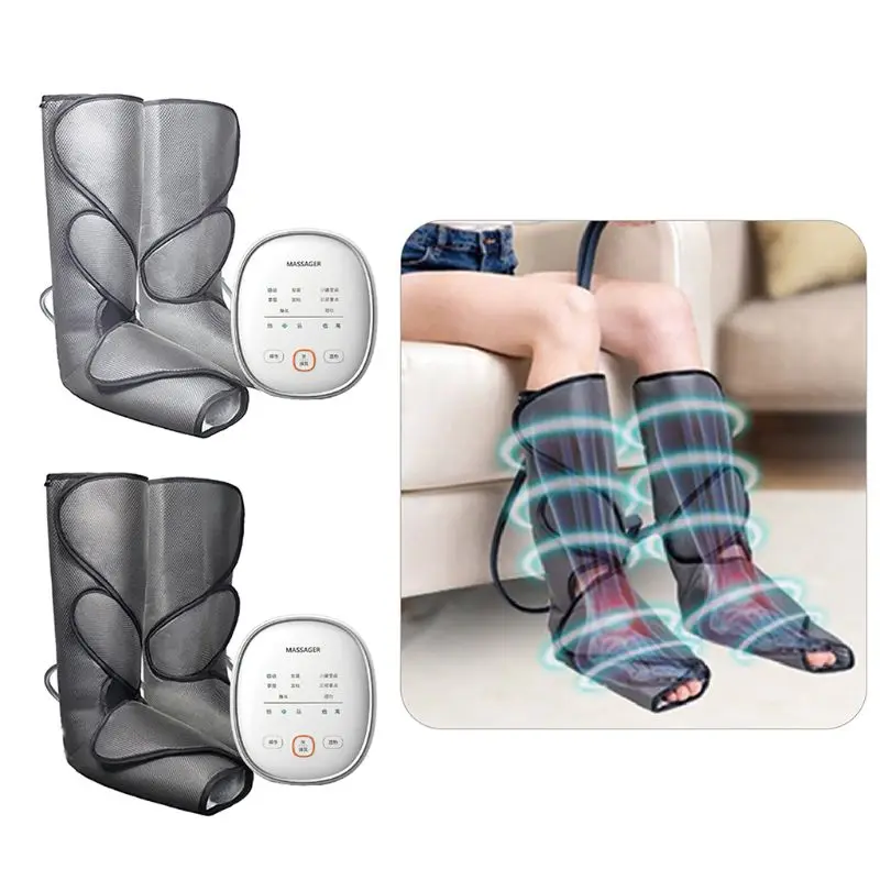 

Air Compression Leg Massager with Handheld Controller Foot and Calf Circulation