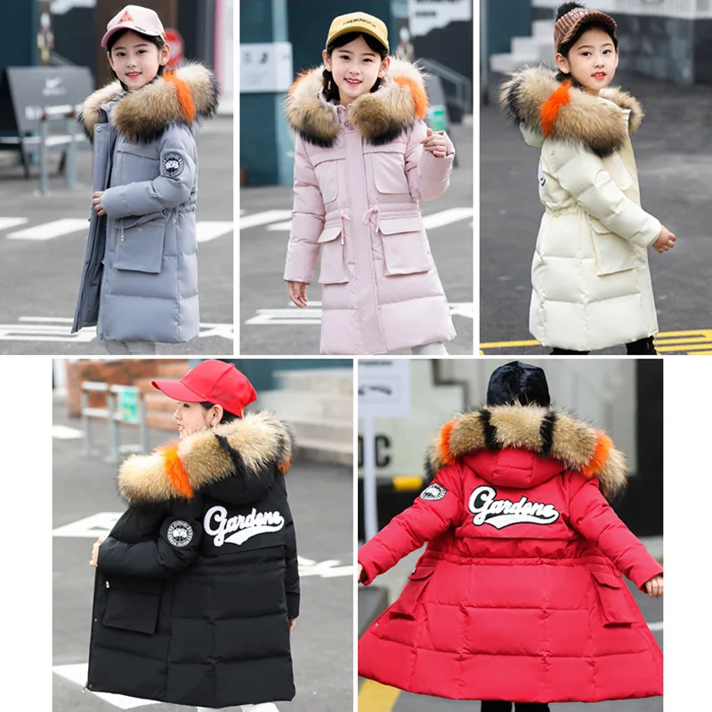 

Girls down jacket, girls children's wear thick coat, big children, new winter clothes,grils jacket,grils coat,Negative 30 degree