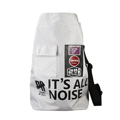 Drawstring Backpack Street Travel Shopping Bag Harajuku Style Men Backpack School Bag High College Student Large Multifunction - Цвет: Серый