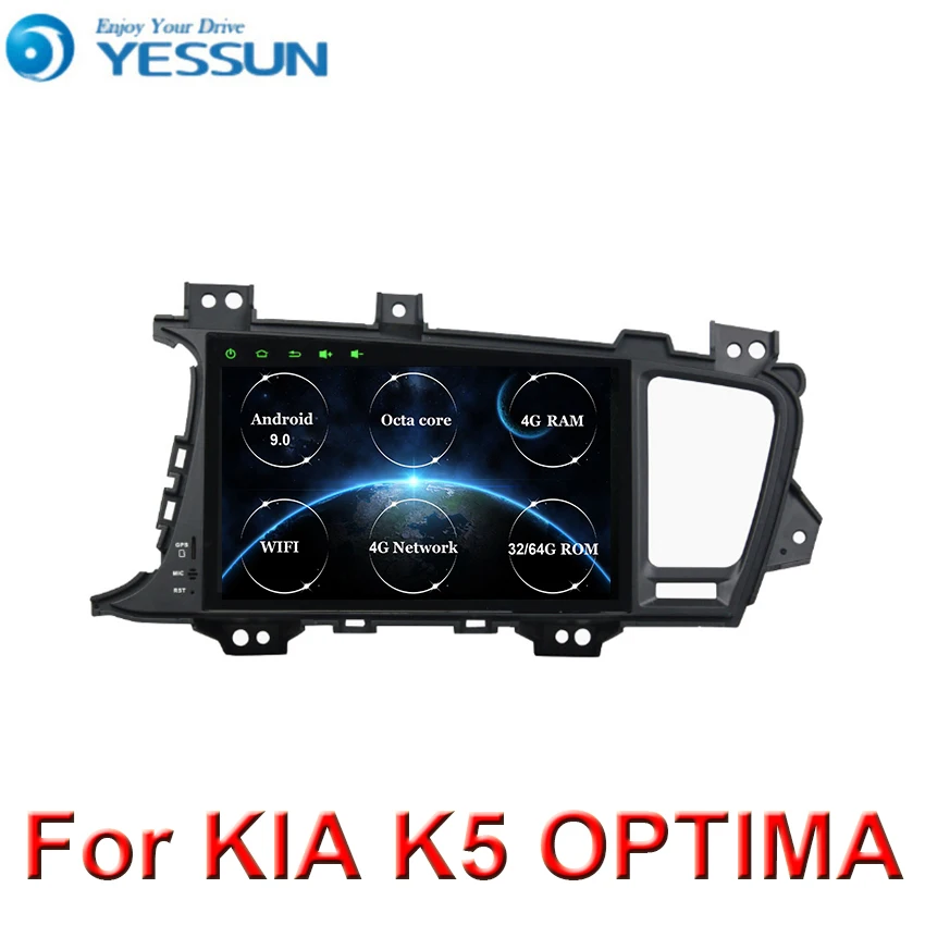 Автомагнитола 9 дюймов Восьмиядерный процессор Android для Kia k5 OPTIMA 2011 2012 2013 2014 LHD