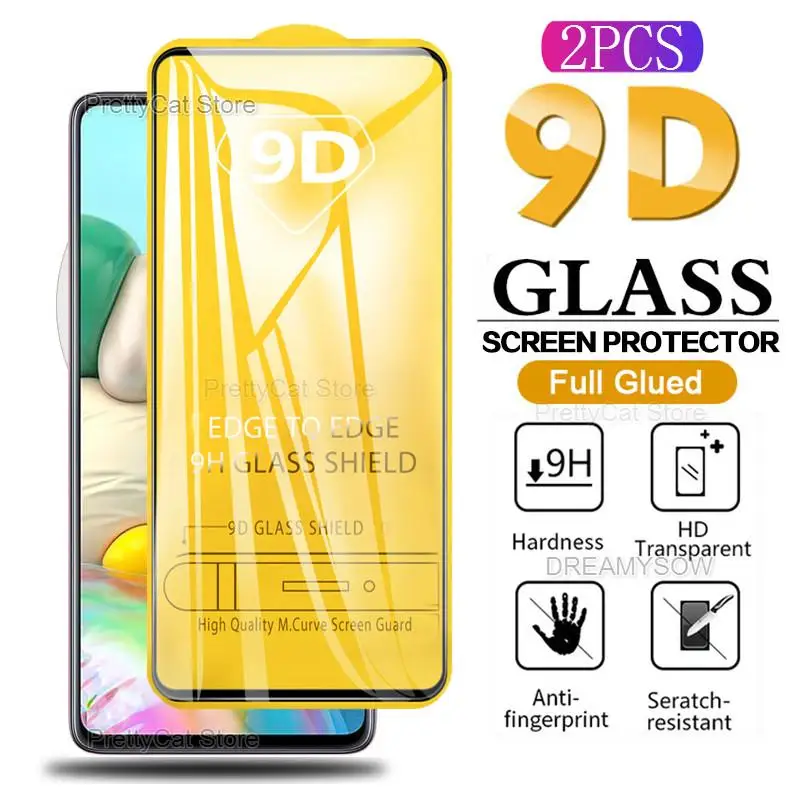 Стекло для Samsung Galaxy A10/A20/A30/A40/A50/A70/A10S/A50S/M30S/A20E/A6/A8/A7 закаленное защитное стекло 2 шт.