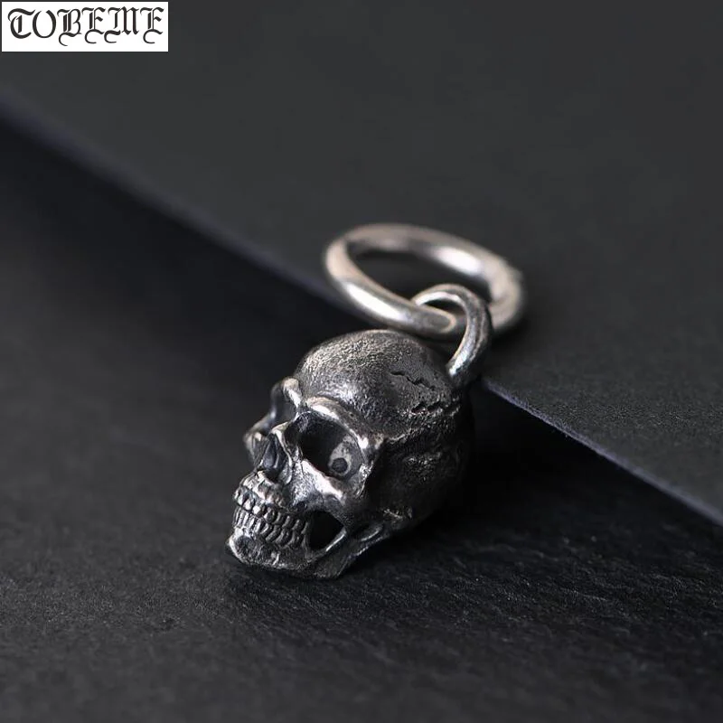 Details about  / HOT 925 Mens Vintage Sterling Silver Movable Skull Skeleton Gothic Biker Pendant