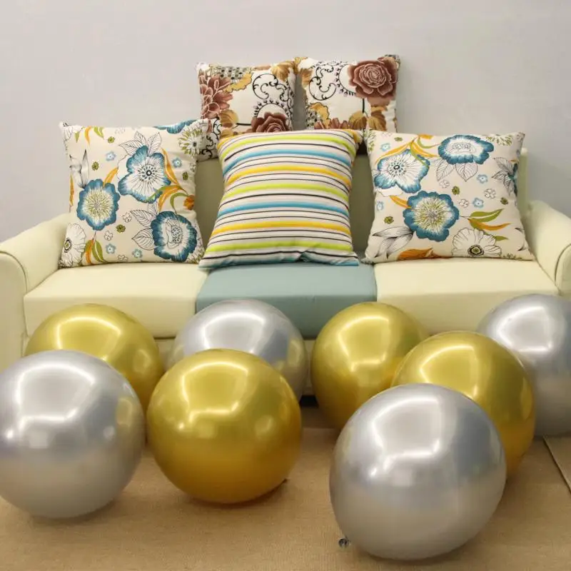 18 Inch Gold Ballon Silver Glossy Chrome Balloon Wedding Birthday Party Decoration Metallic Balloons Helium Supplies Big Ballons