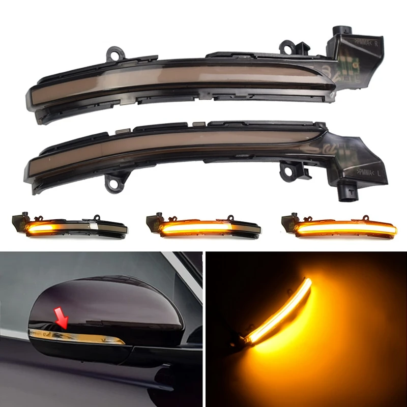 Rear View Mirror Indicator Dynamic LED Turn Signal Lights Flowing Blinker for XE XF XJ F-TYPE XKR I-PACE X250 X260 |