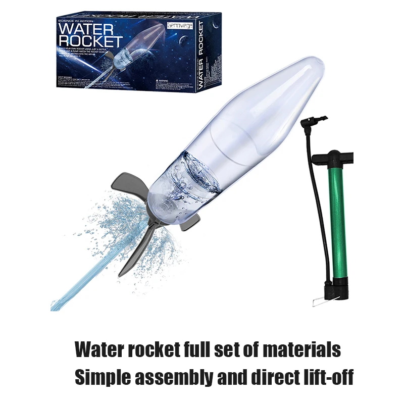 

Детская всплывающая ракетка Water Rocket, спрей для занятий спортом на открытом воздухе, аксессуары ручной работы «сделай сам», Детская Студенческая уличная научная игрушка