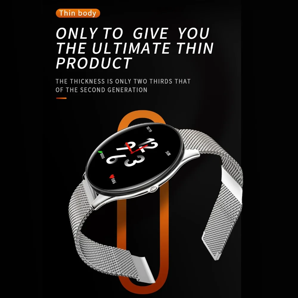 LEMFO SN58 умные часы мужские IP68 Водонепроницаемые модные спортивные часы для женщин 1," очень тонкий Bluetooth мульти-браслет для спорта и здоровья