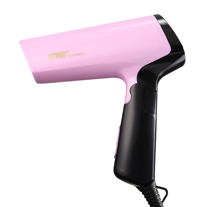

Gw-6600 1500W Mini Portable Professional Hair Dryer Folding Foldable Low Power School Student Hair Dryer Compact Traveler Eu Plu