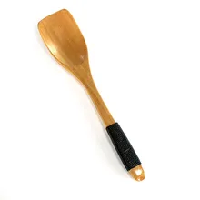 Colher de madeira do vintage de bambu cozinha utensílios de cozinha ferramenta moda utensílios de mesa sopa colher de chá catering colher de ouro marrom #27