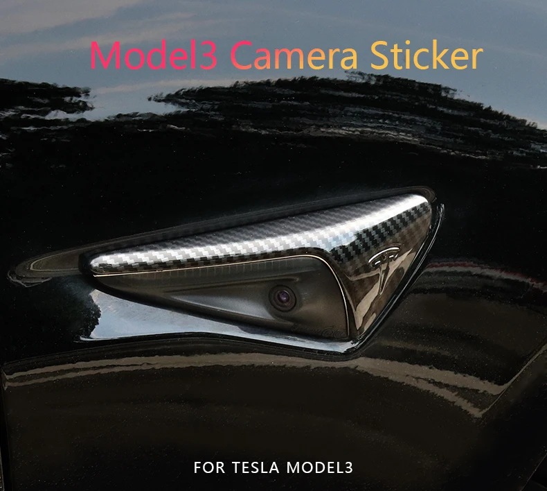 Sanvi 2 шт. крышка камеры из углеродного волокна для Tesla Model3 S X- крышка индикатора поворота автопилот 2 шт/комплект