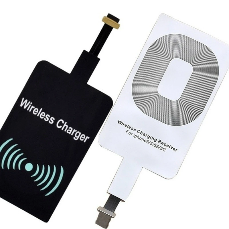 

For Samsung Note 4 5 S4 S5 For Iphone 7 6 6s Plus Se 5s Qi Wireless Charger Receiver Charging Adapter ndroid Micro Usb Induction