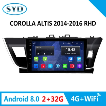 

For Toyota Corolla AutoRadio Multimedia Player 2014-2016 Right Hand Drive Android 8.0 4G WiFi 10.1inch Car Audio stereo
