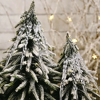 

Hanging Simulation Icicles Outdoor 24pcs Winter scene For Christmas Tree