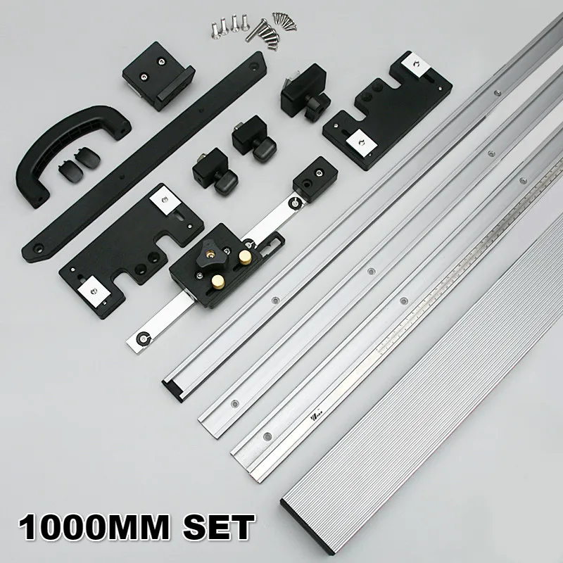 1000mm with handle Настольная пила Заборная система набор инструментов для деревообработки циркулярная пила и DIY - Цвет: 1000mm with handle
