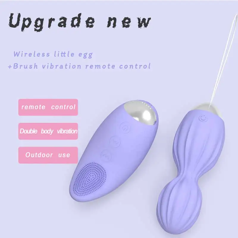 Silicone wireless remote control brush tongue sex toys for women massage jumping egg female clitoris masturbation device