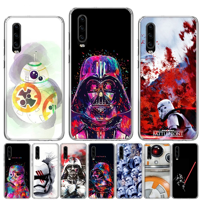 Звездные войны акварель Мягкий ТПУ Fundas силиконовый чехол для телефона huawei P30 P20 mate