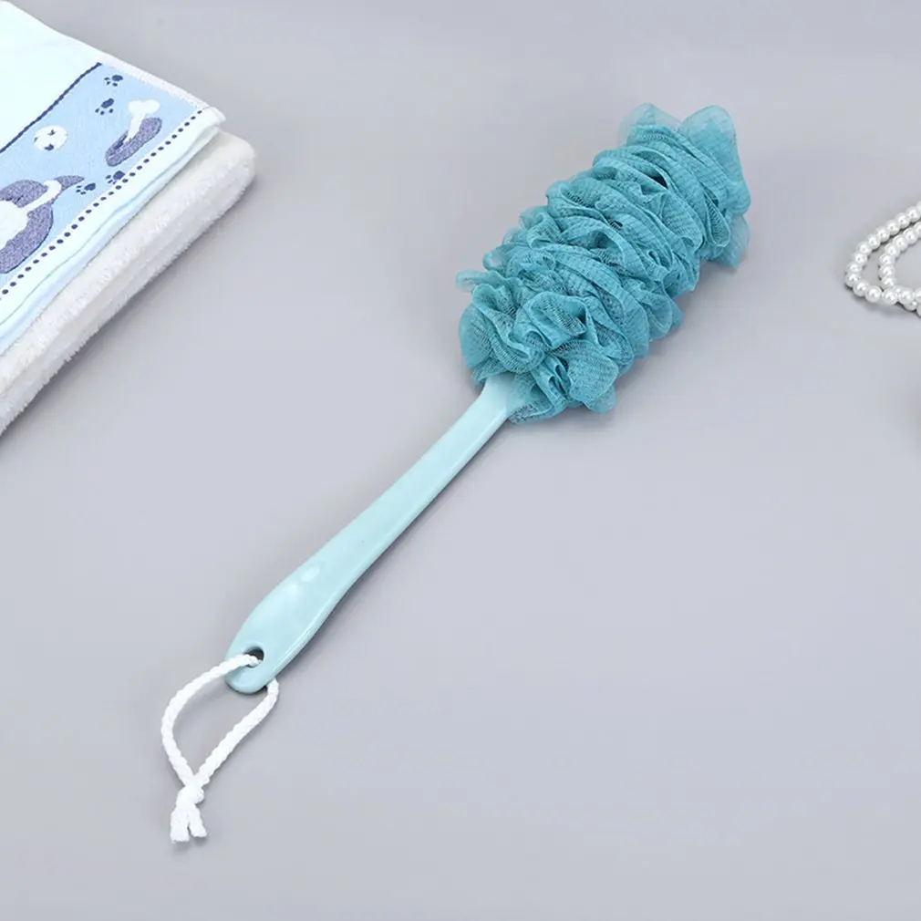 Длинная ручка щетка для ванной для увеличения банного полотенца пузырчатая марлевая щетка для спины Массажная щетка