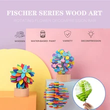 Креативные украшения Деревянные Вращающиеся Леденцы снятие стресса игрушка Леденец Украшения Дома Офиса давление уменьшающее устройство