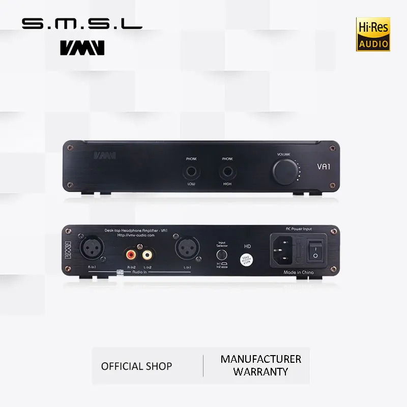 Hot Product  SMSL VA1-HD HI-FI Power Audio Amplifier Desktop Headphone Amplifier 110V/220V Amplifier with Balanc