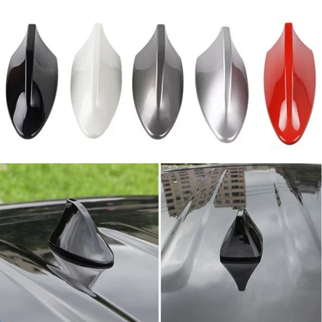 Car Shark Fin Dummy Style Antenna with Decoration Fake Light FOR BMW Toyota