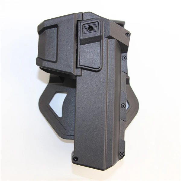 Black Страйкбол охотничий Тактический подвижный кобура для Glock 17 18 19 правосторонний пистолет поясной ремень пистолет кобуры военные охотничьи снасти - Цвет: Black