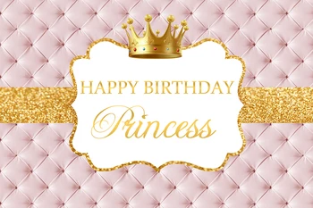 

BEIPOTO Girl royal Princess birthday party backdrop photography background photo booth props dessert table banner decor B-479
