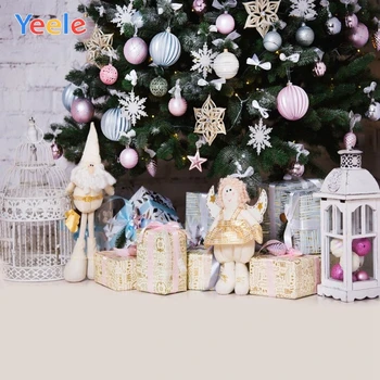 

Yeele Christmas Backdrop Tree Gift Toy Doll Newborn Baby Portrait Photography Background For Photo Studio Photocall Photophone