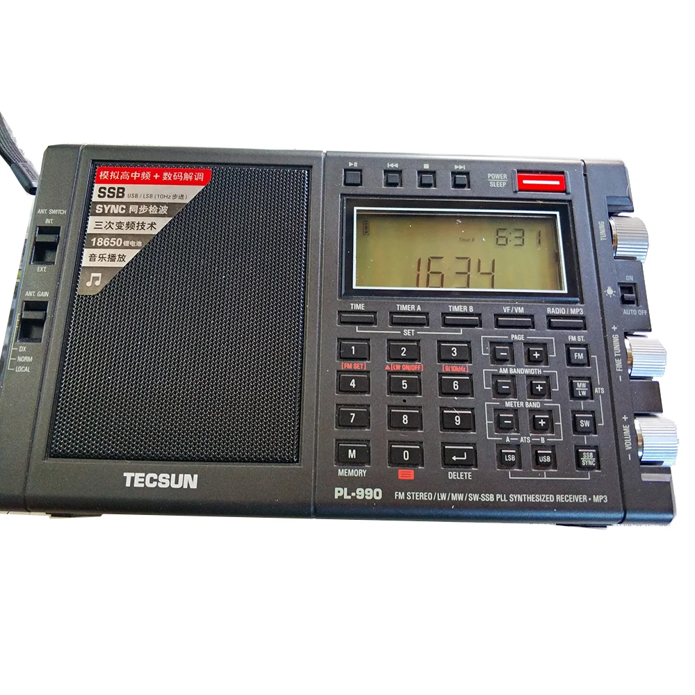 Tecsun PL 990 портативное стерео радио высокая производительность полный диапазон