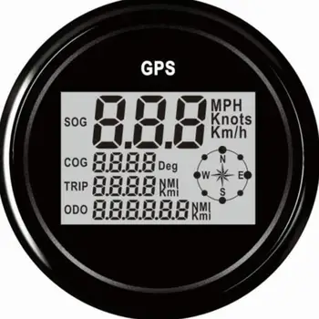 

Digital Car Speedometer GPS Odometer 85mm 0-999 knots km/h mph 12V/24V With Backlight Yacht Vessel Motorcycle Boat Car