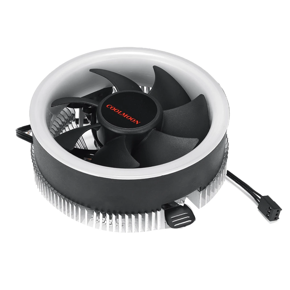 Замена для AMD AM2+/AM3/AM3+ светодиодный вентилятор охлаждения процессора бесшумный процессор синий светильник кулер вентилятор Радиатор светодиодный радиатор