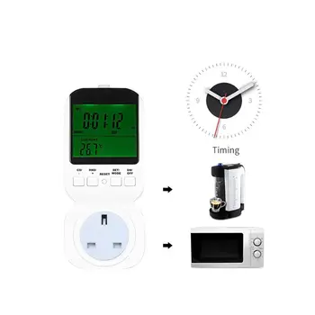 

UK/US Plug Digital Thermostat Timer Switch Socket Multifunction Power Meter