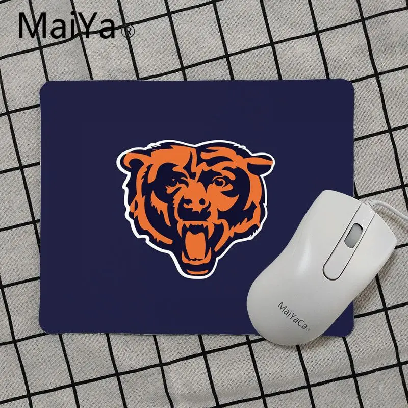 Maiya наивысшего качества Chicago Bears уникальная настольная панель коврик для игровой мыши Лидер продаж подставка под руку мышь - Цвет: No Lock Edge25x29cm