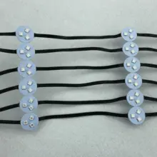 20 шт./компл. 26 мм PCBA(3 светодиода) WS2811 адресуемый пиксельный светильник; 0,72 Вт; вход DC12V; не водонепроницаемый; со всем черным проводом; Расстояние между проводами 10 см