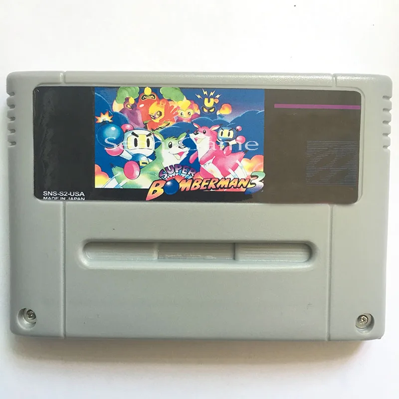 High Super Bomberman 3/Demon's Crest/Wild Guns Аксессуары для видеоигр картридж для карт памяти для 16 битных консолей Европейская версия - Цвет: Super Bomberman 3