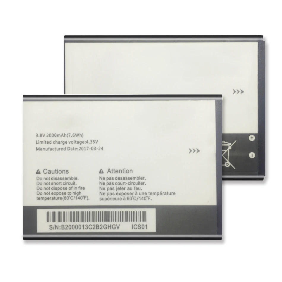 Сменный аккумулятор TLI020F2 для Alcatel One Touch Pop Icon A564C / Firce 2 7040 7040N 7040T 2000 мАч + номер