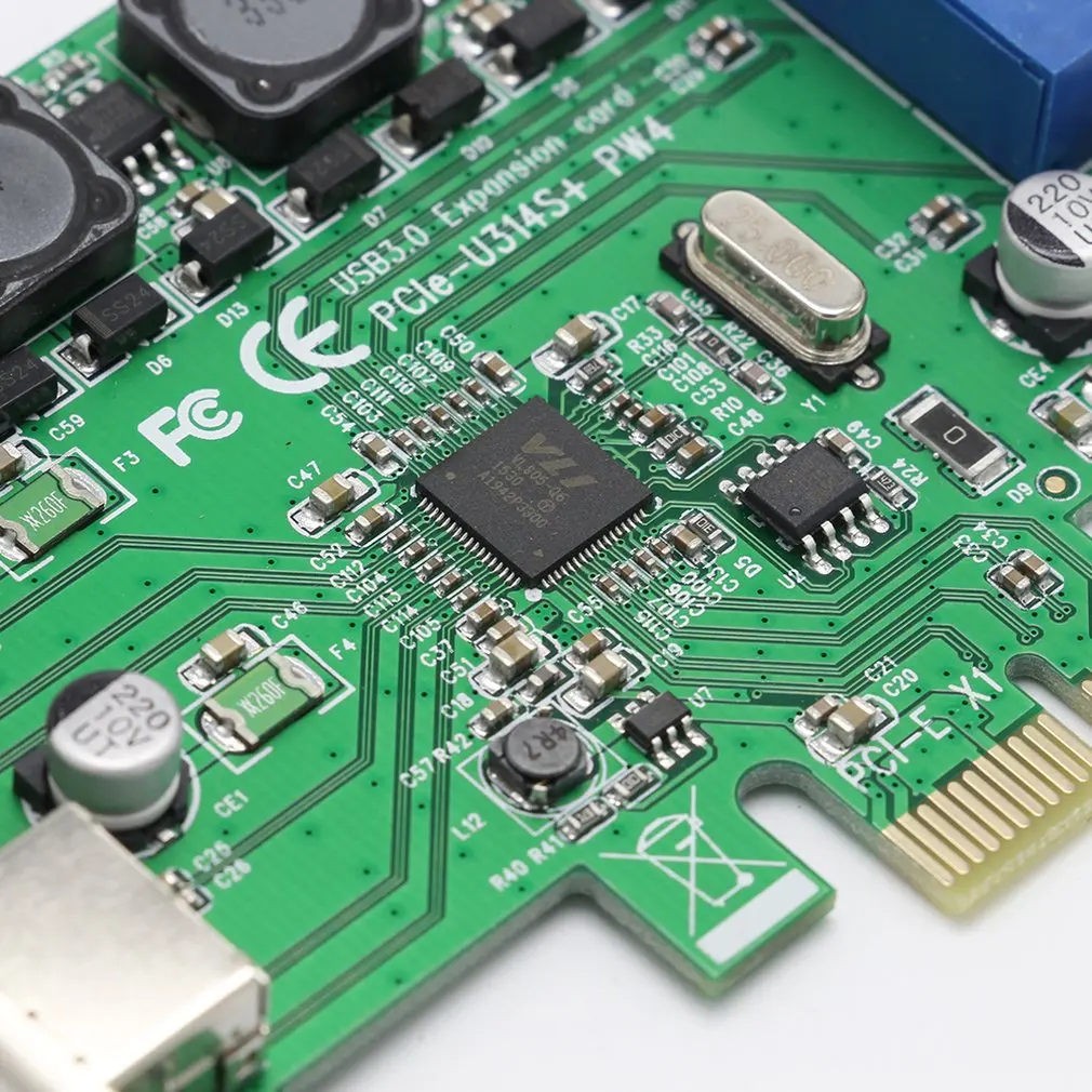 Настольный компьютер Pci-E к Usb3.0 карта расширения Настольный Usb3.0 карта расширения Передняя 20Pin карта расширения