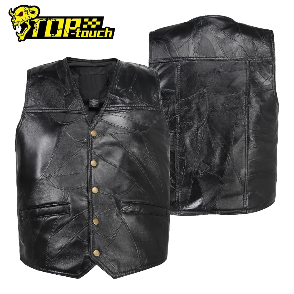 Plus size leather motorcycle vest Outlet