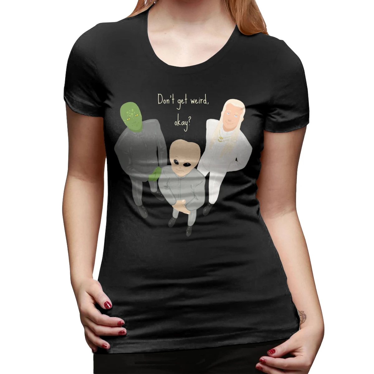 

Grey Alien T-Shirt People Of Earth T Shirt Short Sleeve Street Style Women tshirt XL O Neck Ladies Tee Shirt
